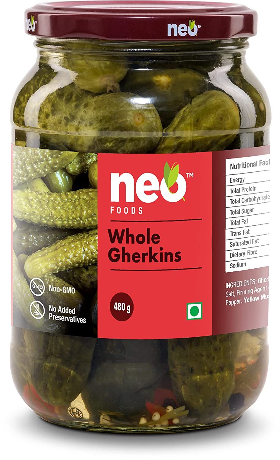 Neo Foods Whole Gherkins Image