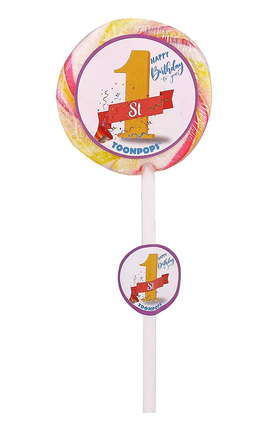 Toonpops Swirl Lollipops 1st Birthday Image