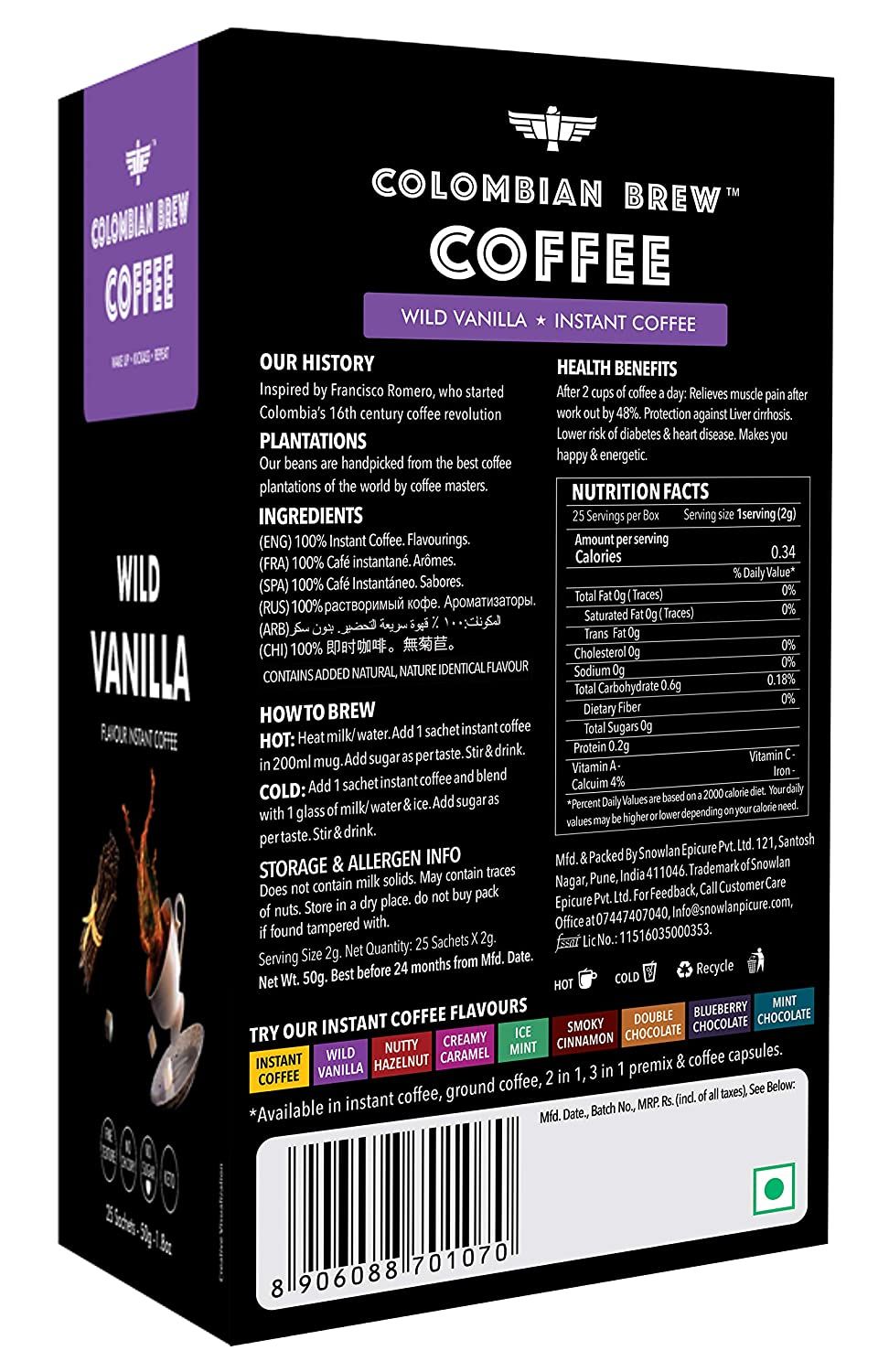 Colombian Brew Vanilla Instant Coffee Powder Image