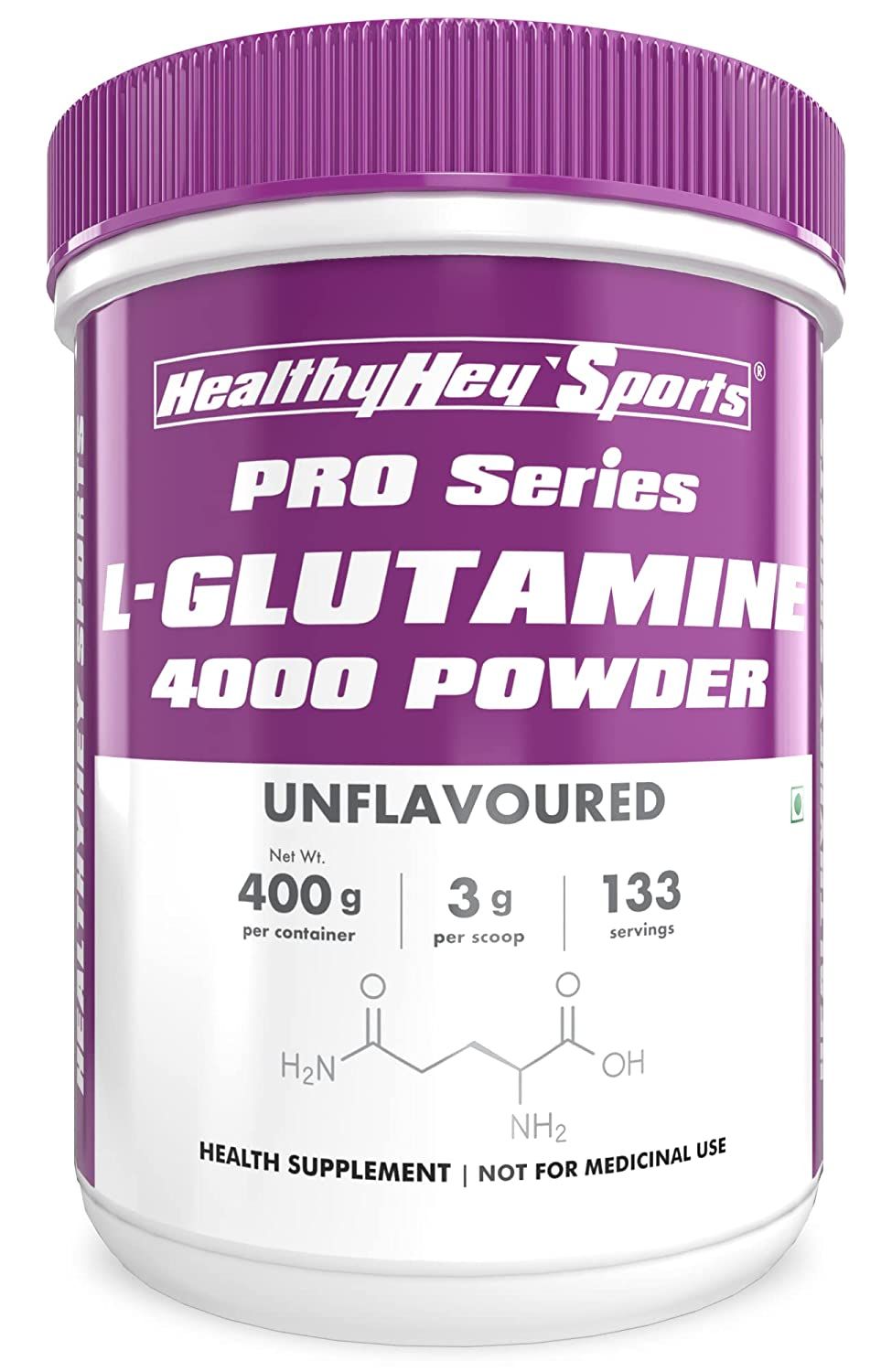 HealthyHey Sports Glutamine Powder Image